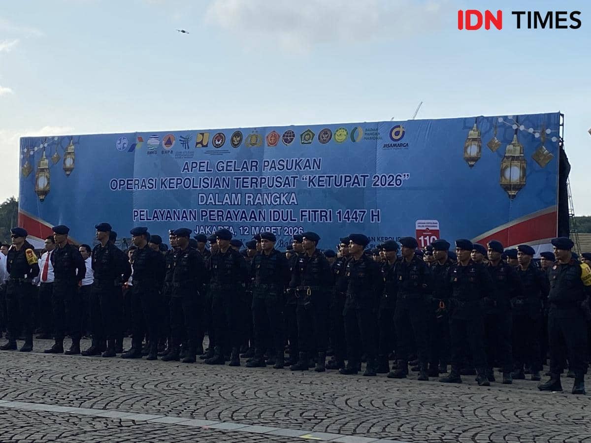 Pimpin Apel Operasi ketupat 2026 di Monas, Kapolri Pastikan Mudik Aman