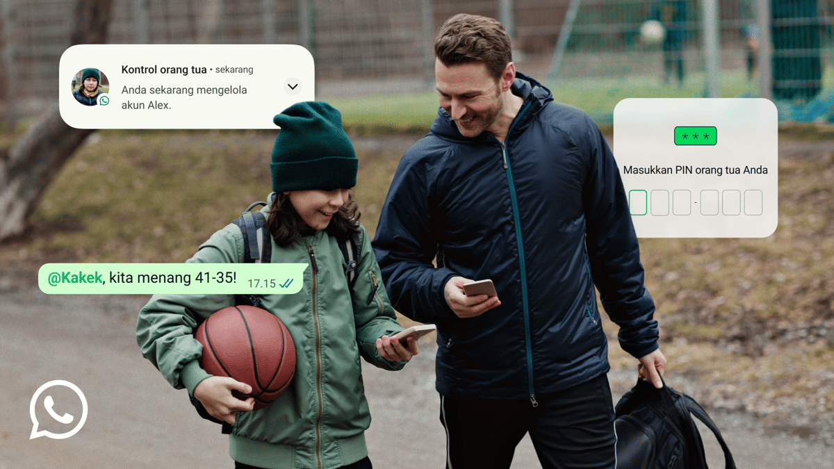 WhatsApp menghadirkan akun yang dikelola orangtua 