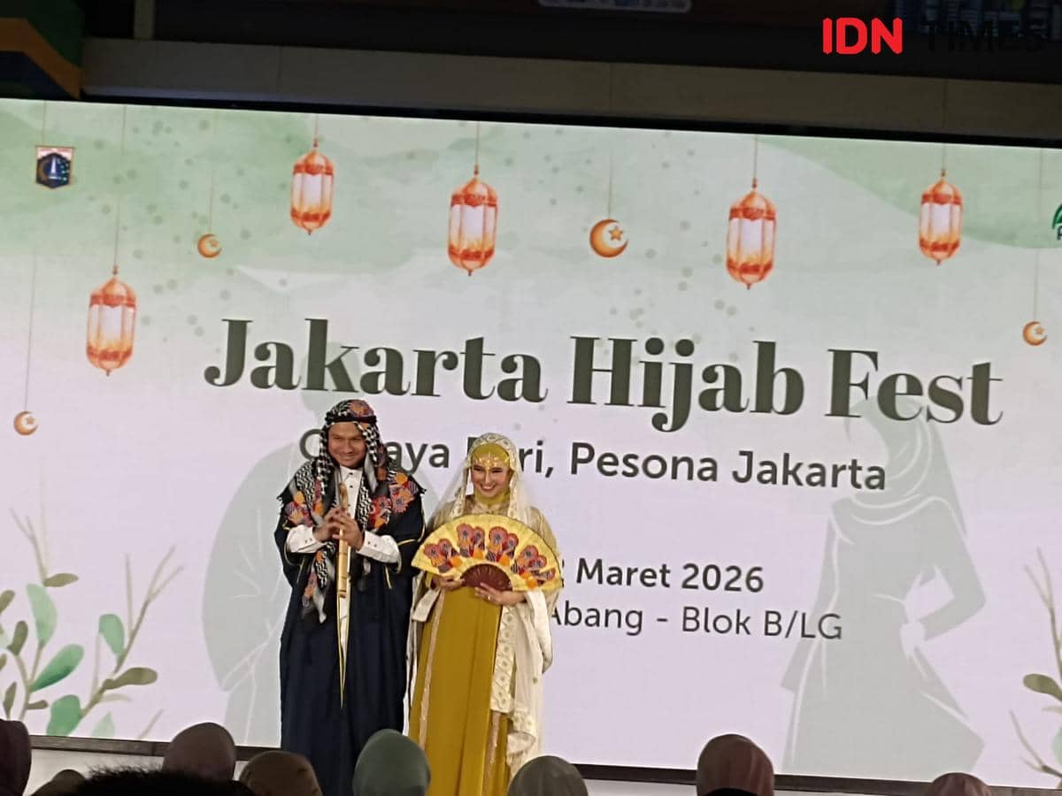 Ilustrasi Ramadan Hijab Fest di Tanah Abang, Kamis (12/3/2026). 