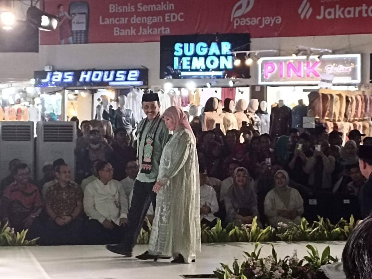 Ilustrasi Ramadan Hijab Fest di Tanah Abang, Kamis (12/3/2026). 