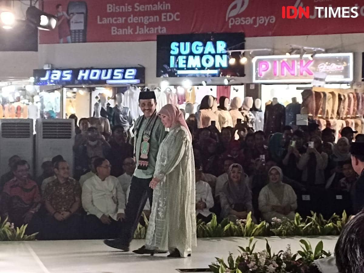 Ilustrasi Ramadan Hijab Fest di Tanah Abang, Kamis (12/3/2026). 