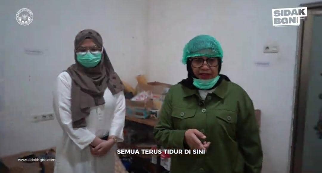 Tangkapan layar TikTok Sidak BGN saat berada di SPPG Talang Jambe Palembang