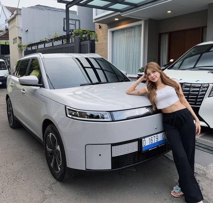 potret Regina Phoenix beli mobil listrik pertama