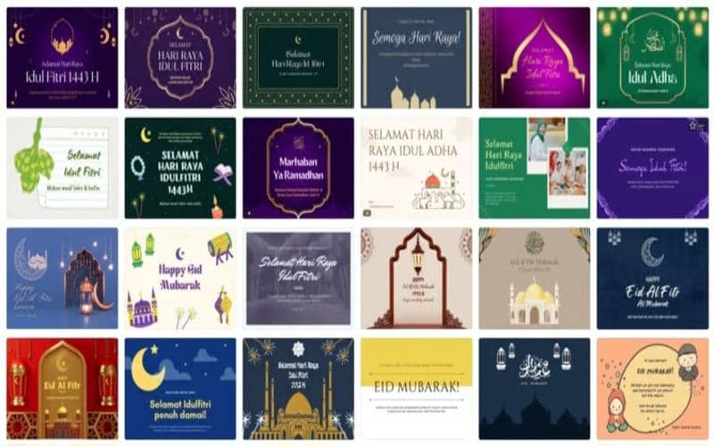 cara bikin kartu ucapan Lebaran 2026 di Canva