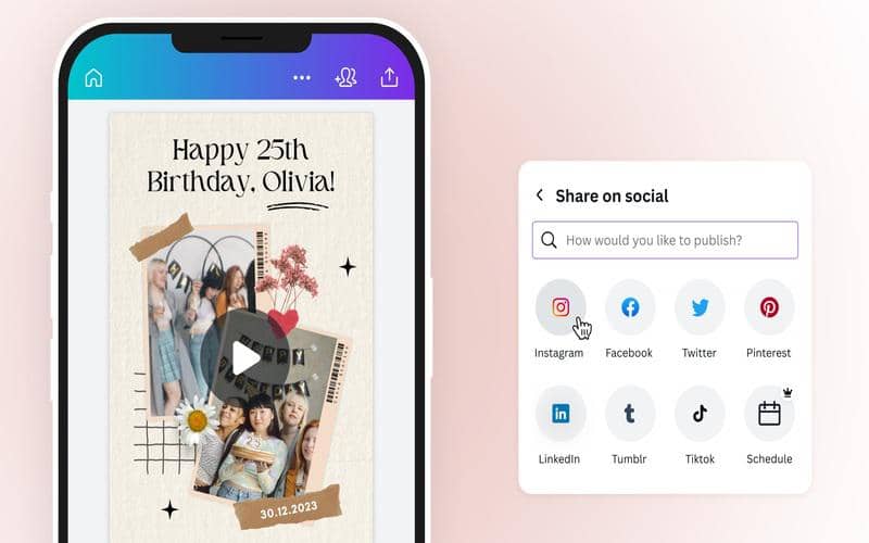 cara bikin kartu ucapan Lebaran 2026 di Canva