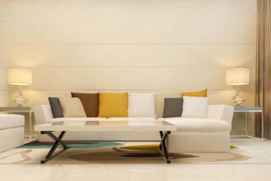 ilustrasi ruang tamu ivory