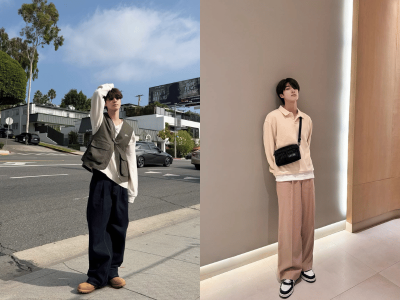 7 Inspirasi Outfit Kasual buat Bukber ala Blue Pongtiwat, Simpel nan Stylish!