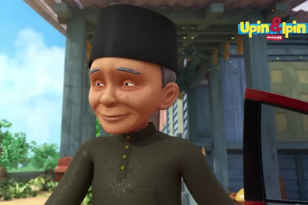5 Momen Tok Dalang Merayakan Lebaran Bersama Keluarga di Upin & Ipin
