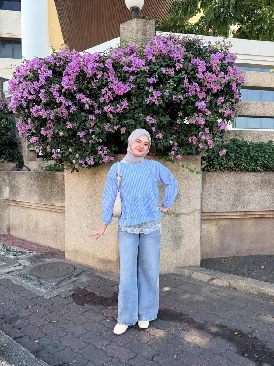 inspirasi OOTD ala Siska Amera