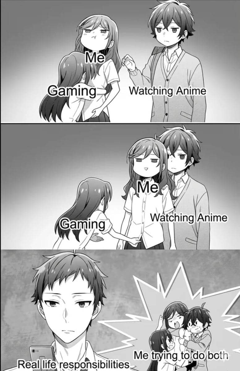 meme anime tentang main game