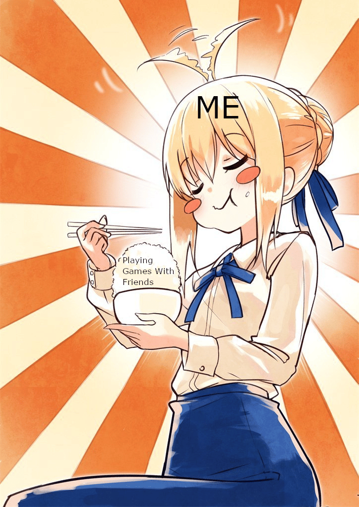 meme anime tentang main game