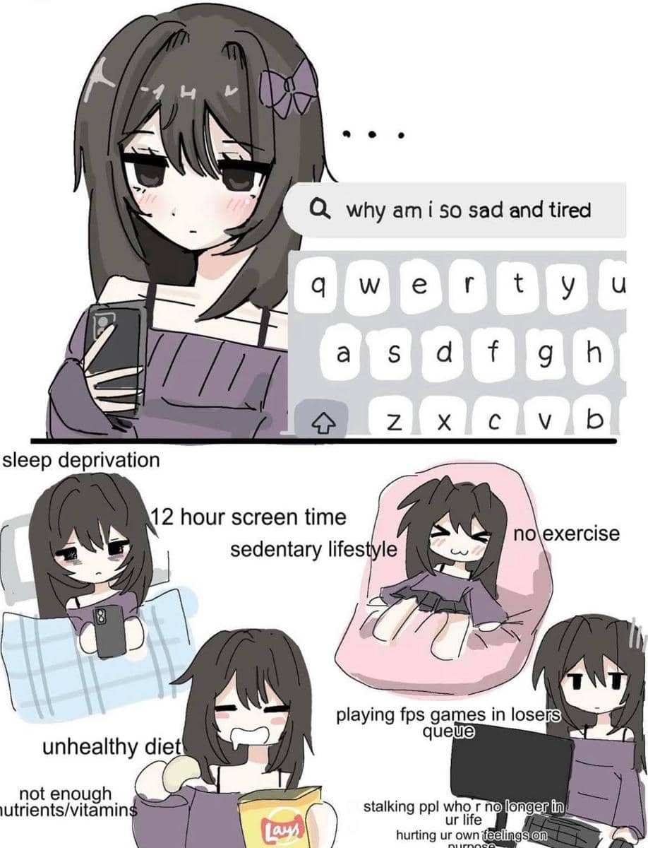 meme anime tentang main game