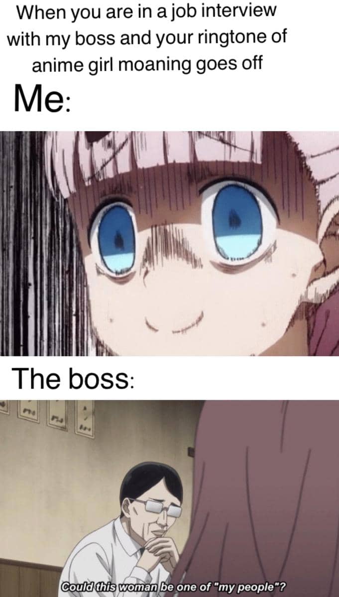 meme anime tentang kerja