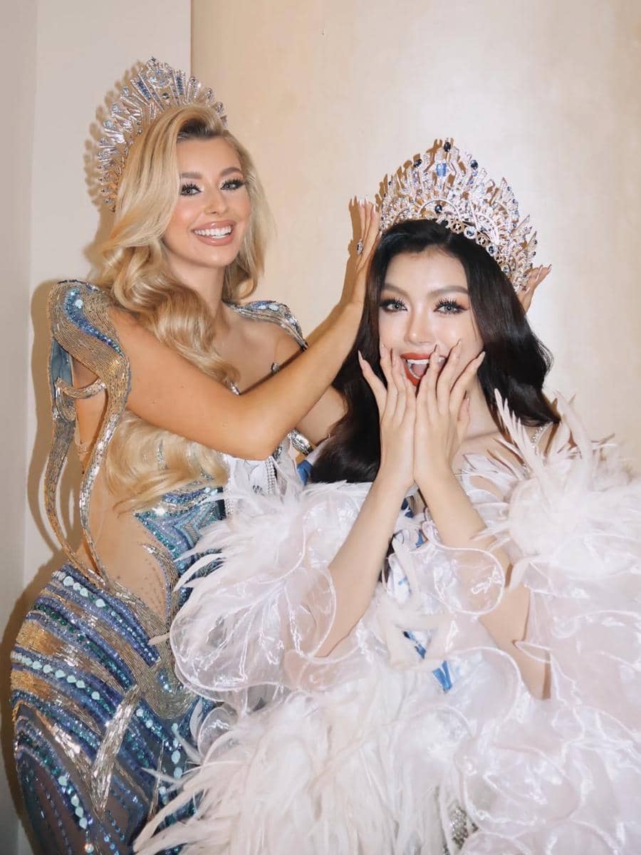 potret Yolina Lindquist, Miss Cosmo 2025 mengunjungi Myanmar