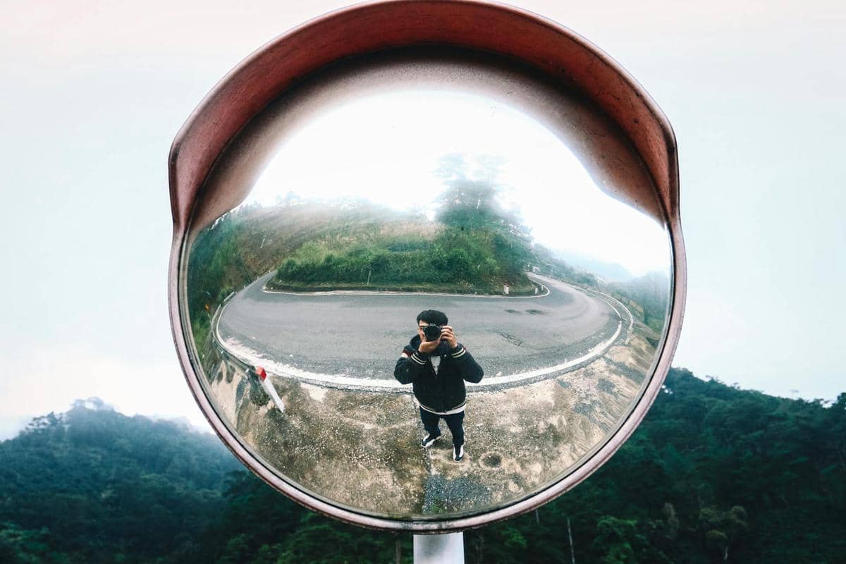 ilustrasi cermin cembung