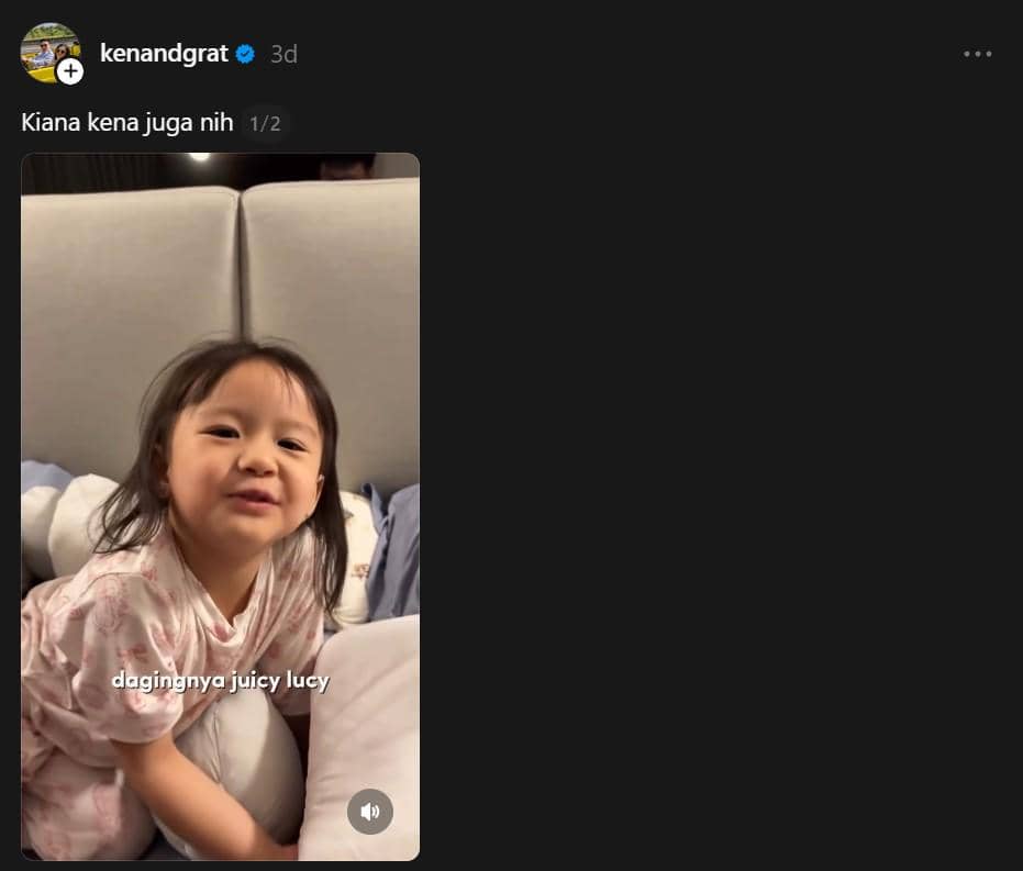 Anak Ken & Grat hapal tagline Aldi's Burger