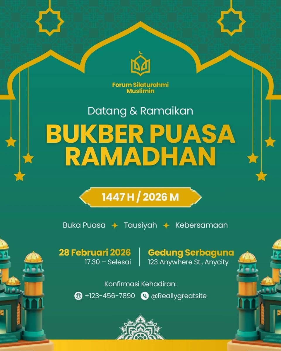 Ilustrasi banner bukber (Canva/By Viztheme)