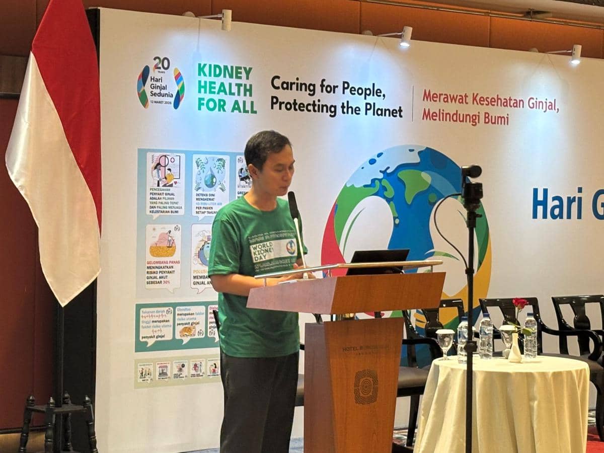 Peringatan World Kidney Day 2026 di Hotel Borobudur, Jakarta, pada Rabu (11/3/2026). 