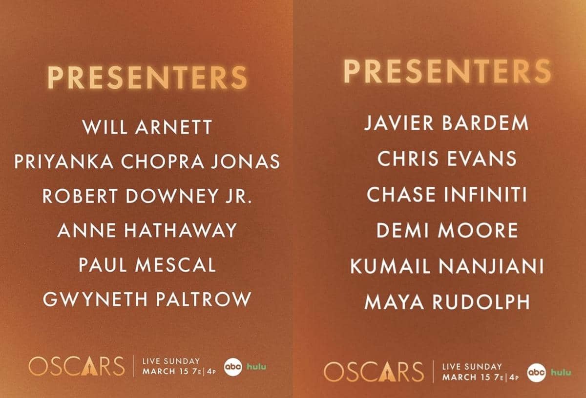 lineup presenter dan penampil Oscar 2026