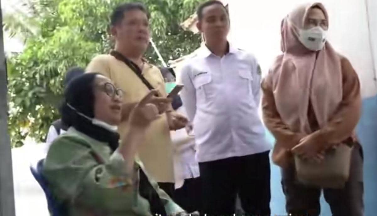 Tangkapan layar sidak Wakil Kepala Badan Gizi Nasional Nanik S Deyang