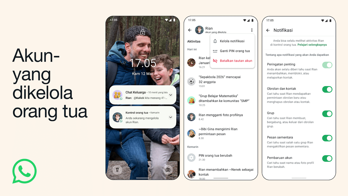 Syarat dan Ketentuan Akun WhatsApp untuk Anak 10 Hingga 12 Tahun