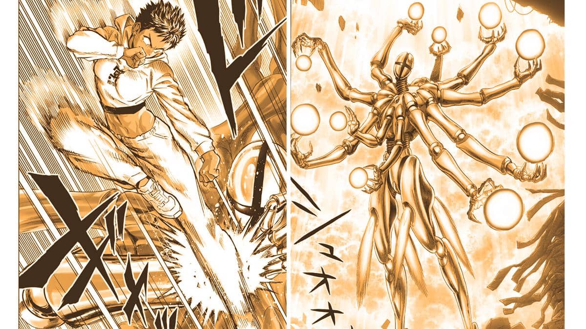 Suiko menyerang Machine God Miller - One Punch Man