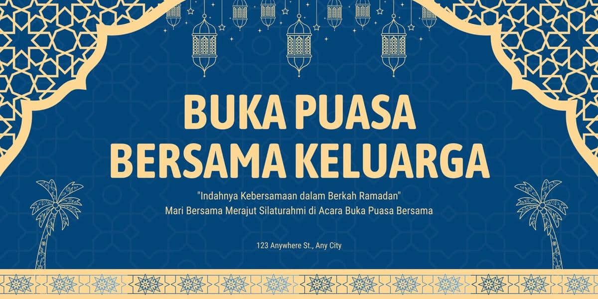 Ilustrasi background bukber (Canva/By Debut Studio)