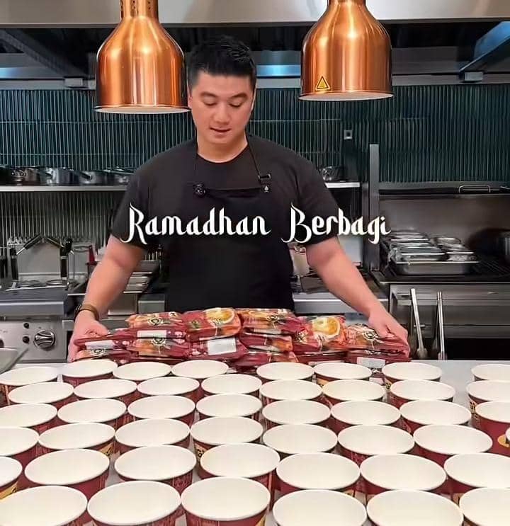 potret Chef Arnold bikin ramadan berbagi