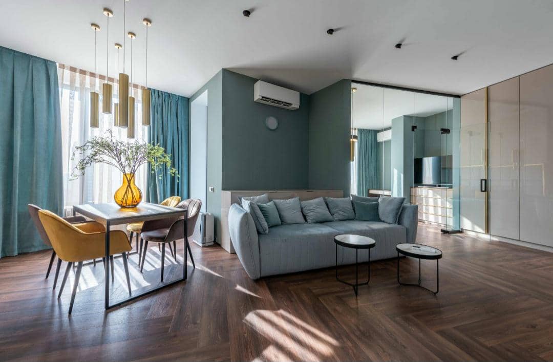 ilustrasi ruang tamu modern