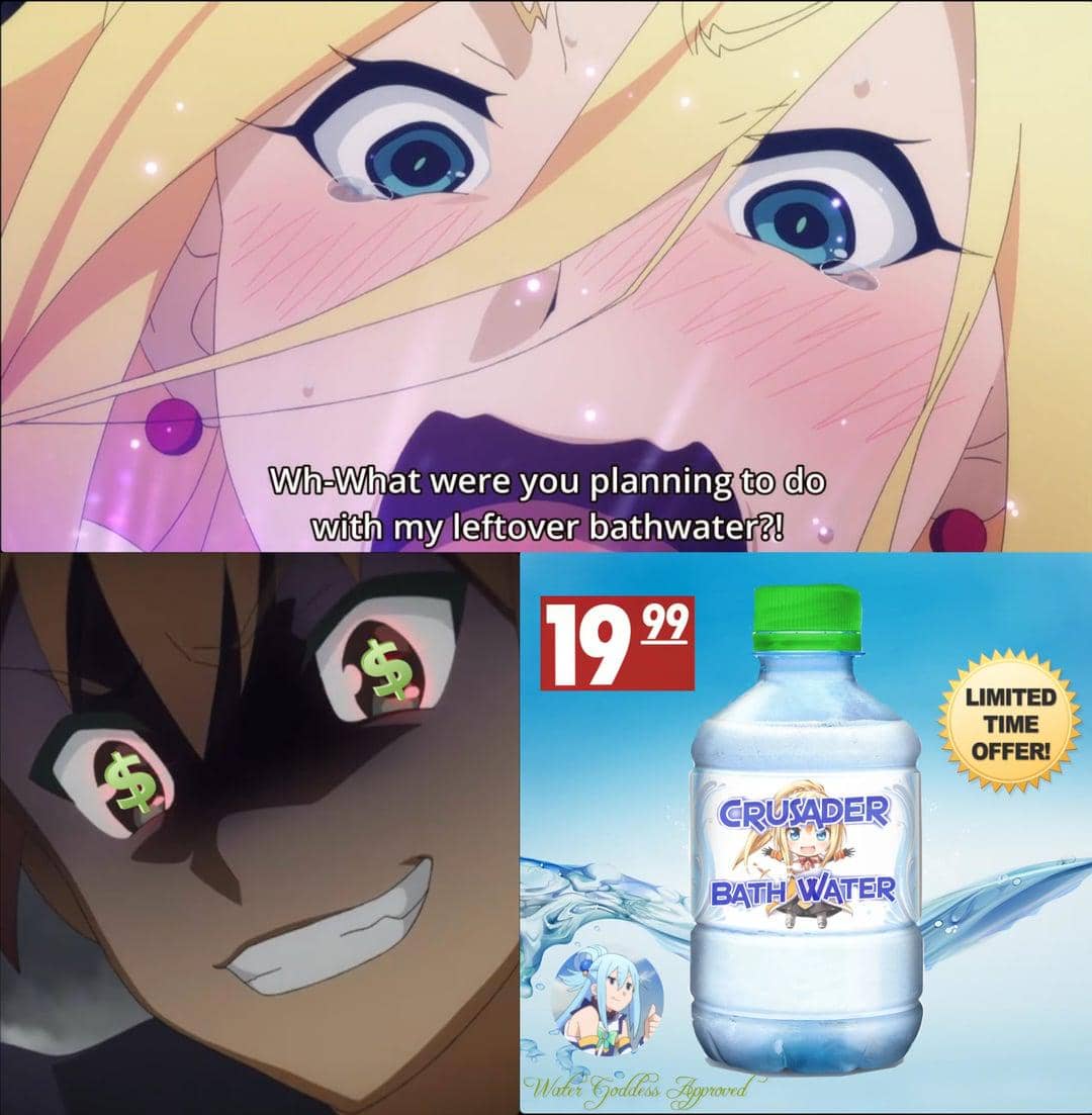 meme anime tentang uang