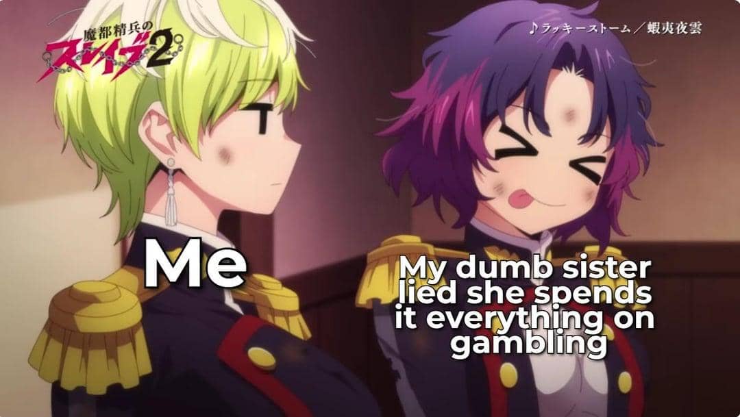 meme anime tentang uang