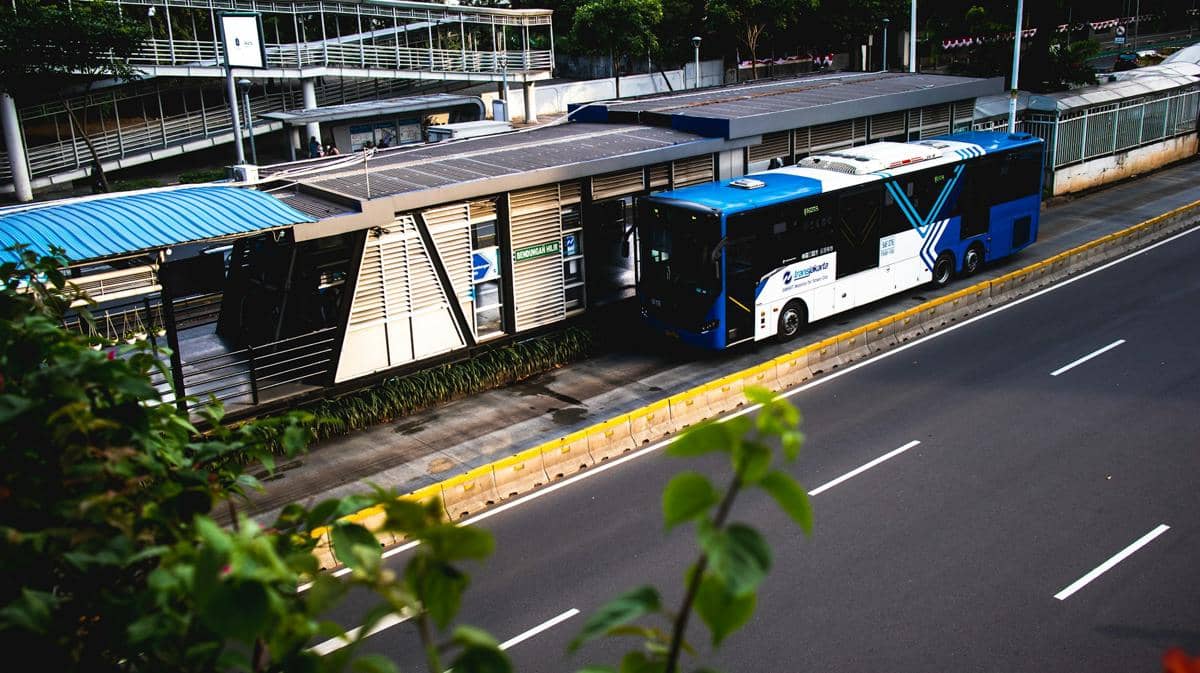 potret bus Transjakarta