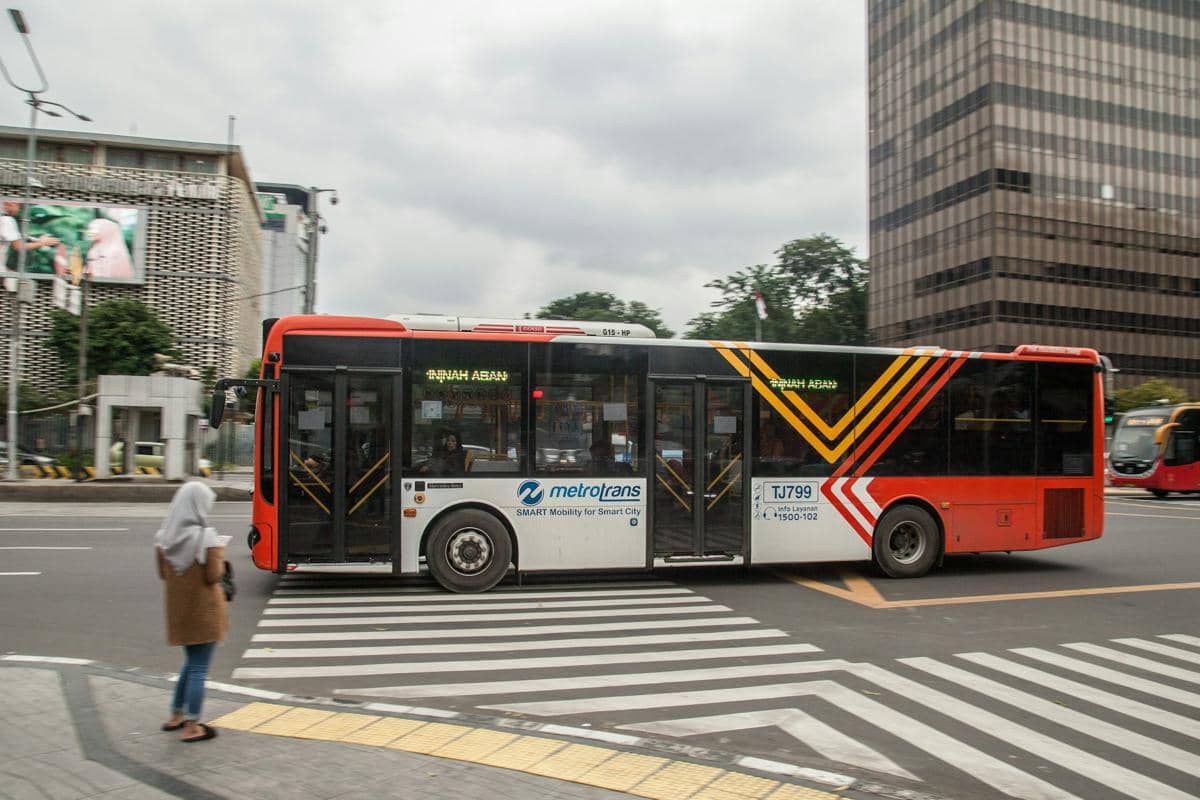 potret bus Transjakarta