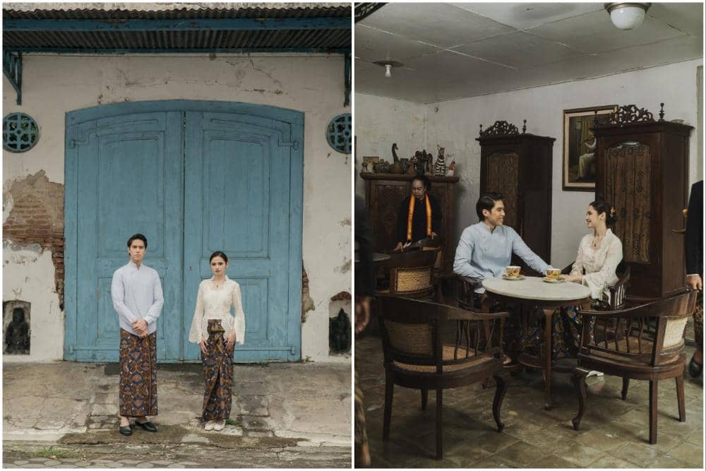 10 Foto Prewedding El Rumi dan Syifa Hadju yang Bertema Budaya Jawa