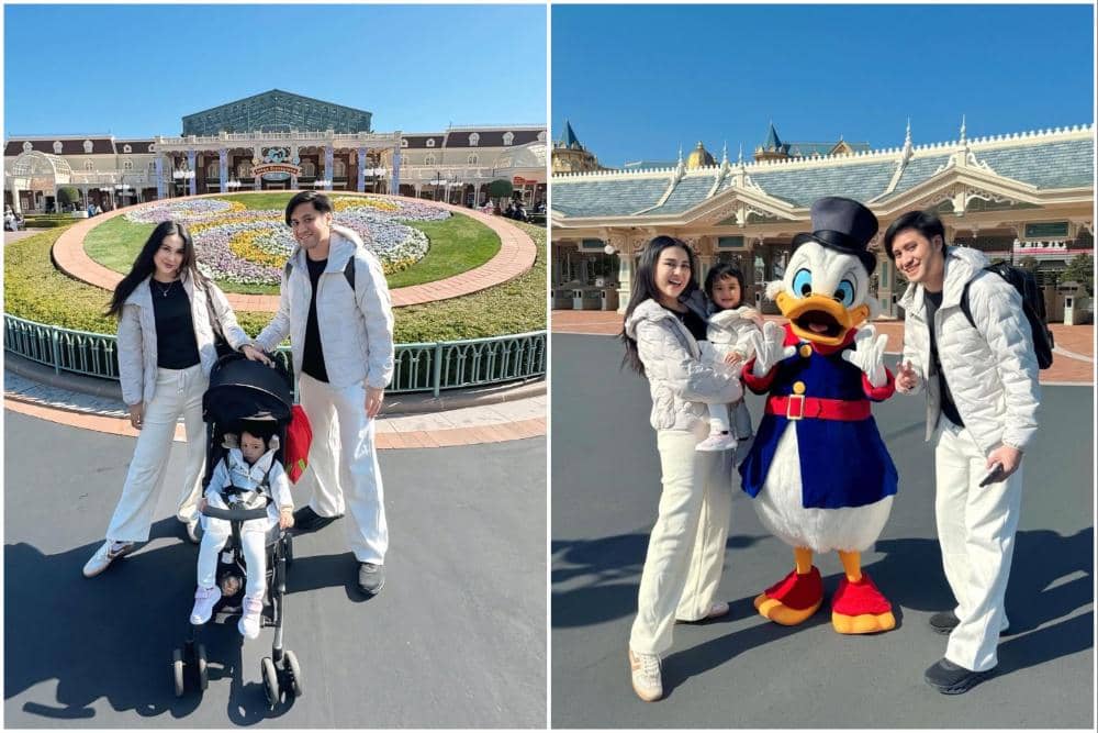 10 Potret Kevin Aprilio dan Keluarga Berlibur ke Disneyland Tokyo