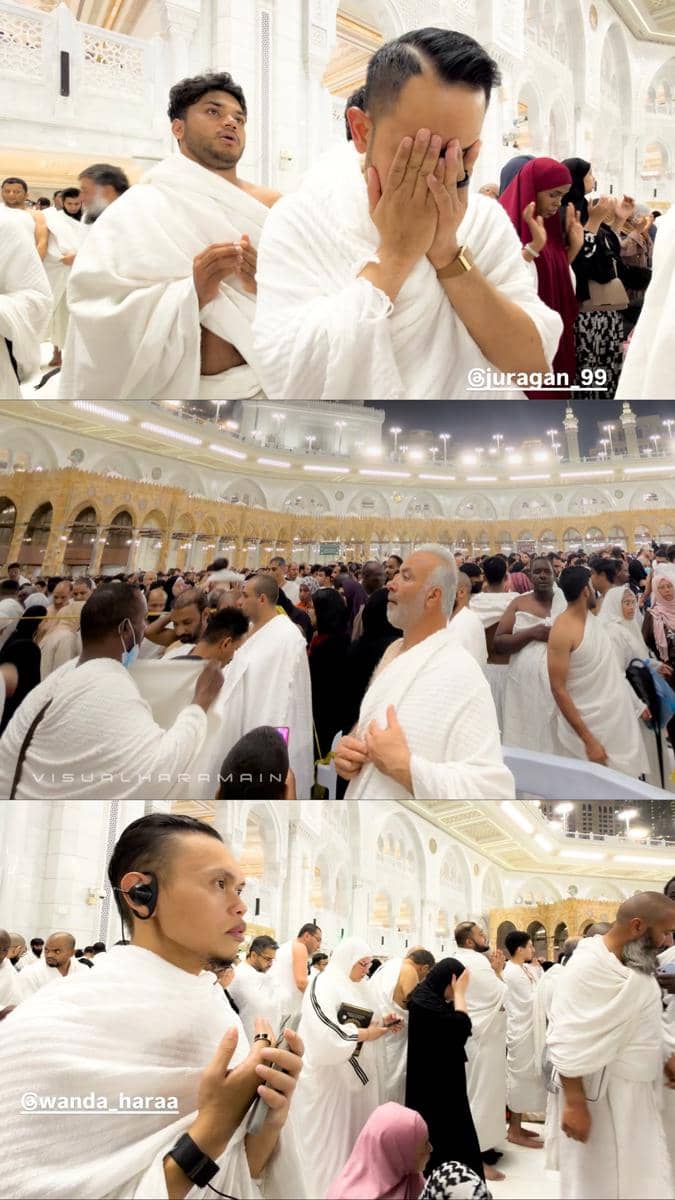 Wanda Hara melakukan tawaf di malam ke-25 Ramadan 2026