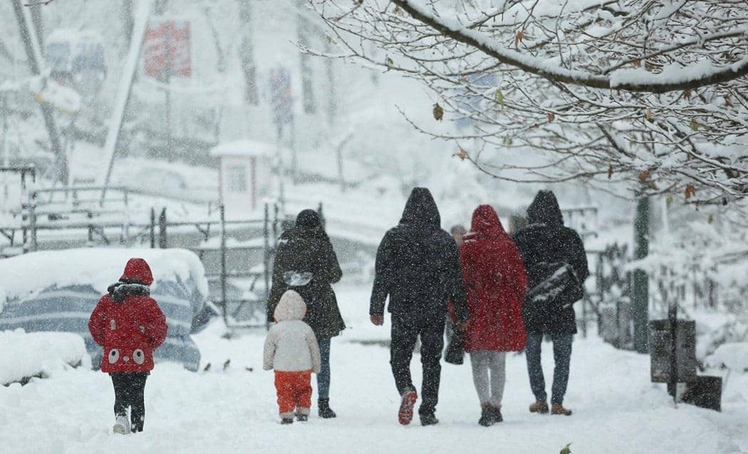 Potret musim dingin di Hamadan 