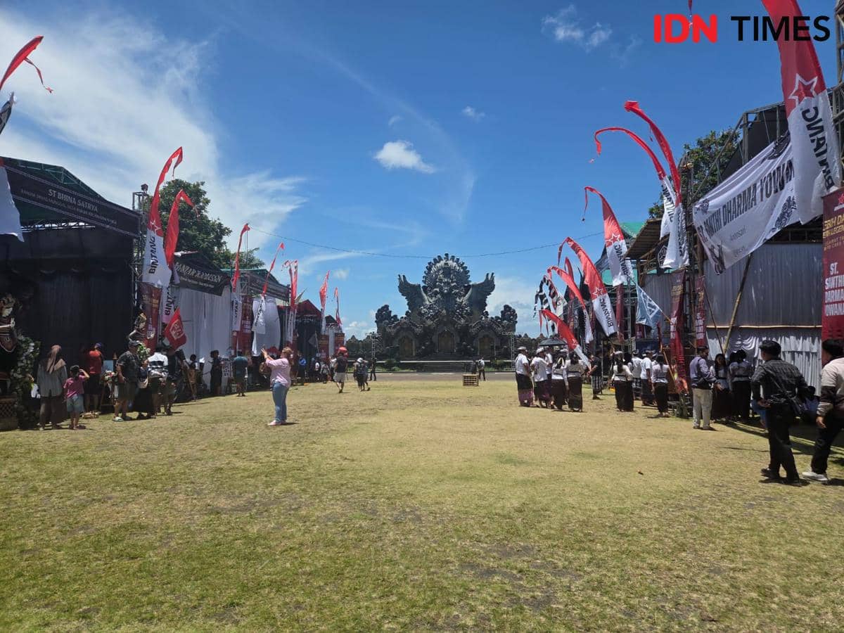 10 Ogoh-Ogoh Terbaik se-Kabupaten Tabanan Dipamerkan di Taman Bung Karno