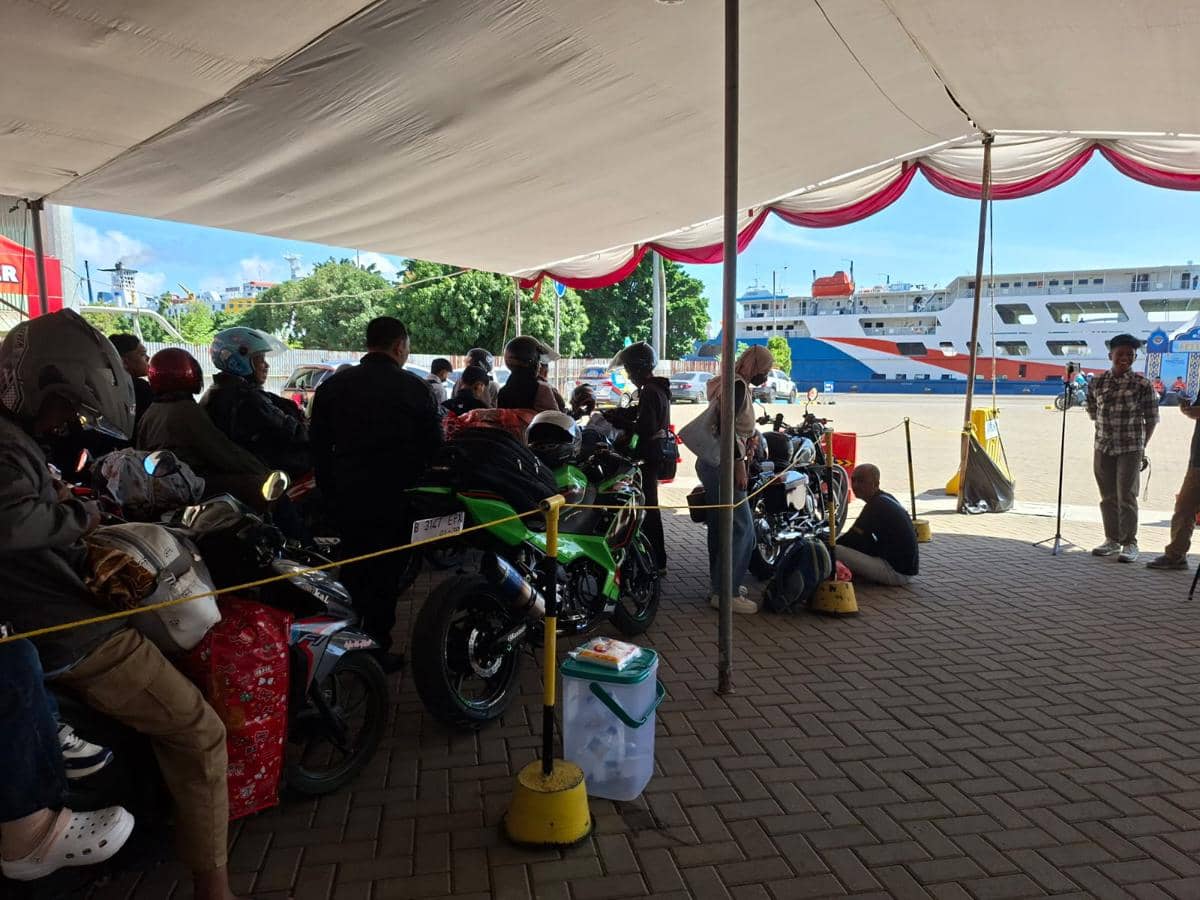 H-7 Arus Mudik Pelabuhan Ciwandan-Merak Masih Terpantau Masih Lengang 