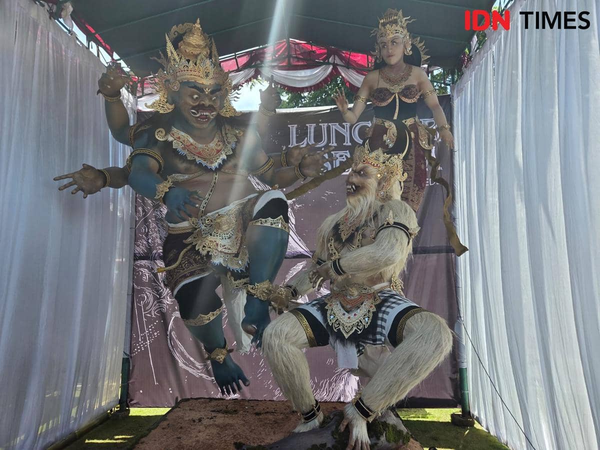 Ogoh-ogoh Lungsur Segara dari Kecamatan Penebel 