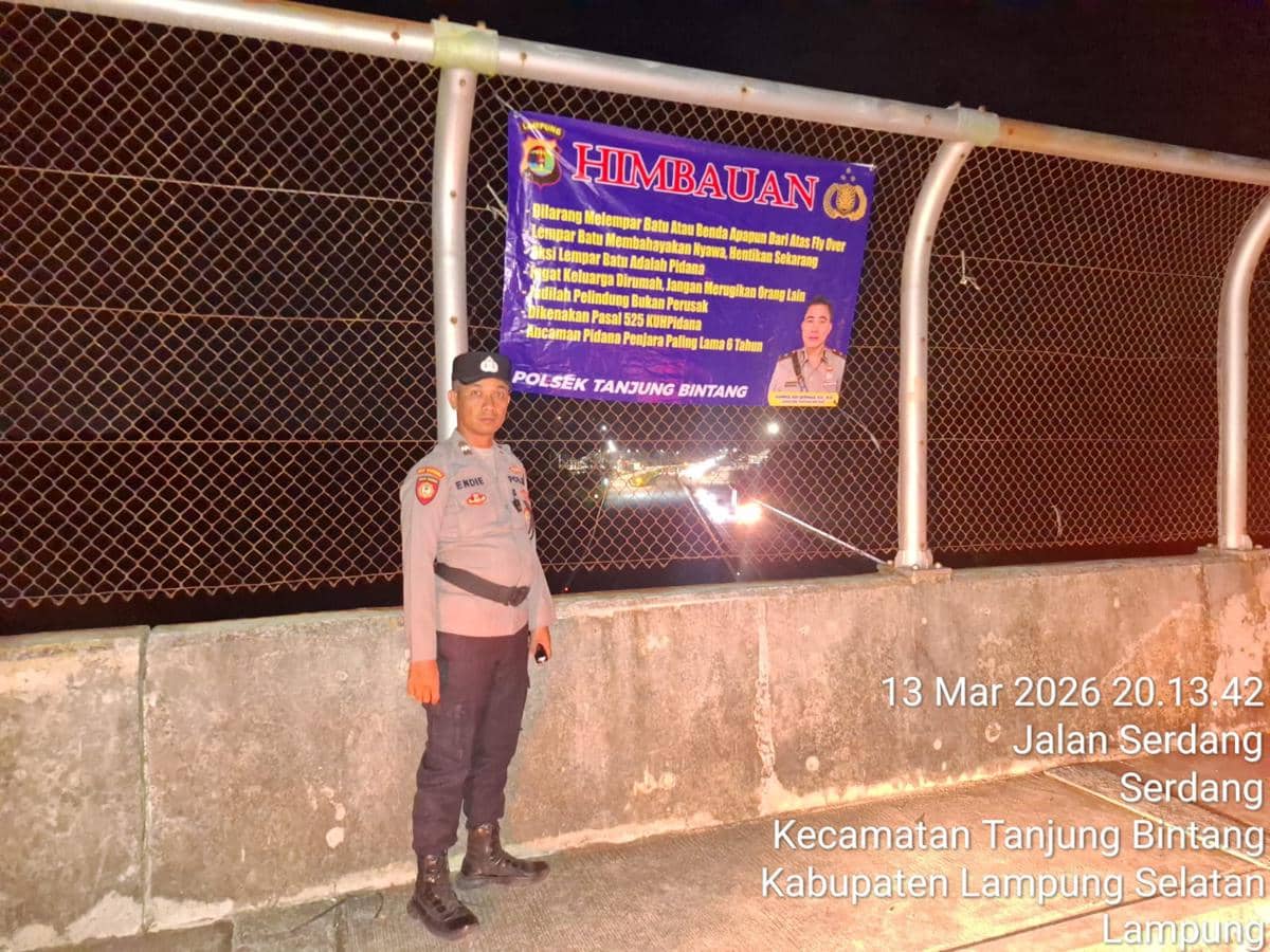 49 Polisi Siaga JPO di Tol Bakter, Antisipasi Pelemparan Baru