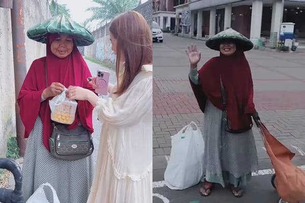 Felicya Angelista Borong Kue Lebaran Pedagang Keliling, Nangis Terharu