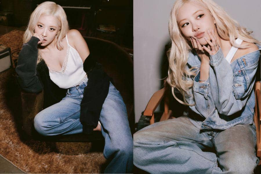 Gaya Rose BLACKPINK saat Jadi Mitra Global Levi's, Super Trendi!