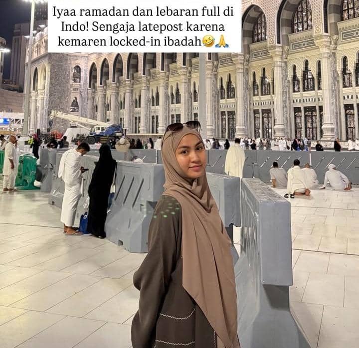 Xaviera Putri pertama kali umrah