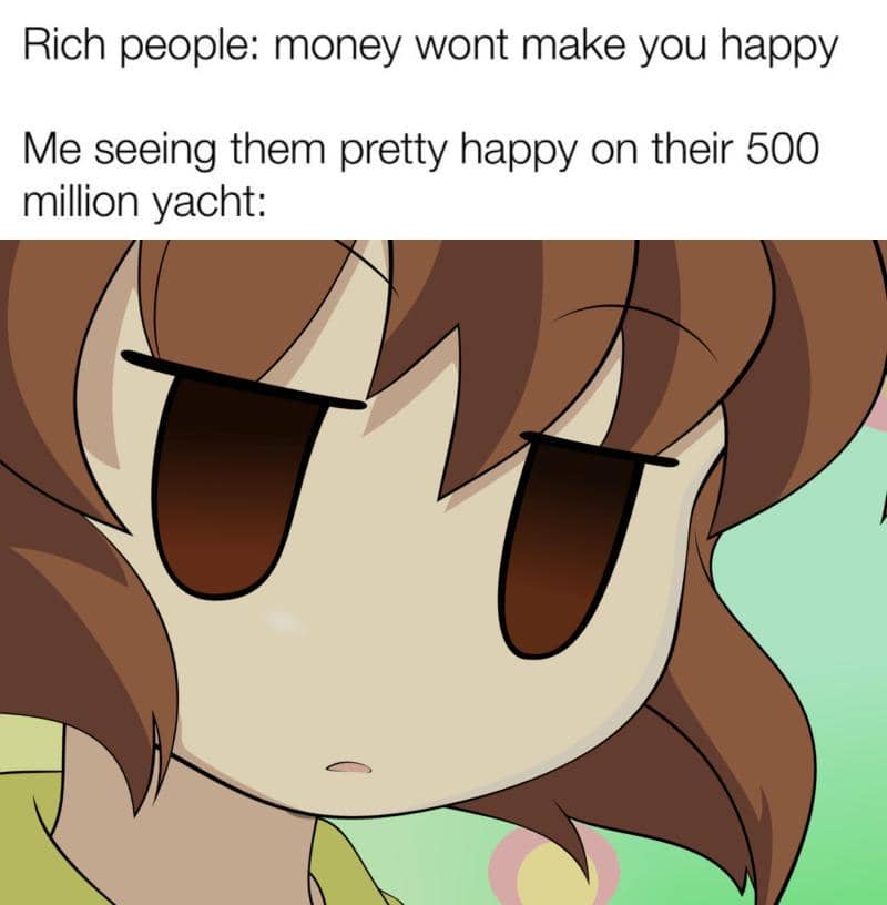 meme anime tentang kemiskinan