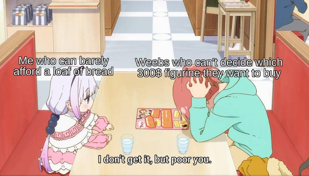 meme anime tentang kemiskinan
