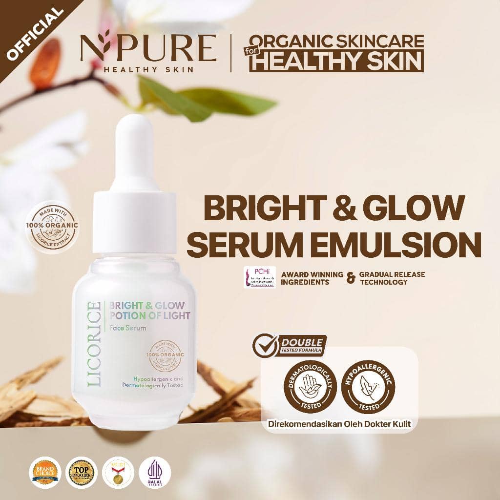 NPURE Licorice Bright & Glow Potion Of Light Face Serum