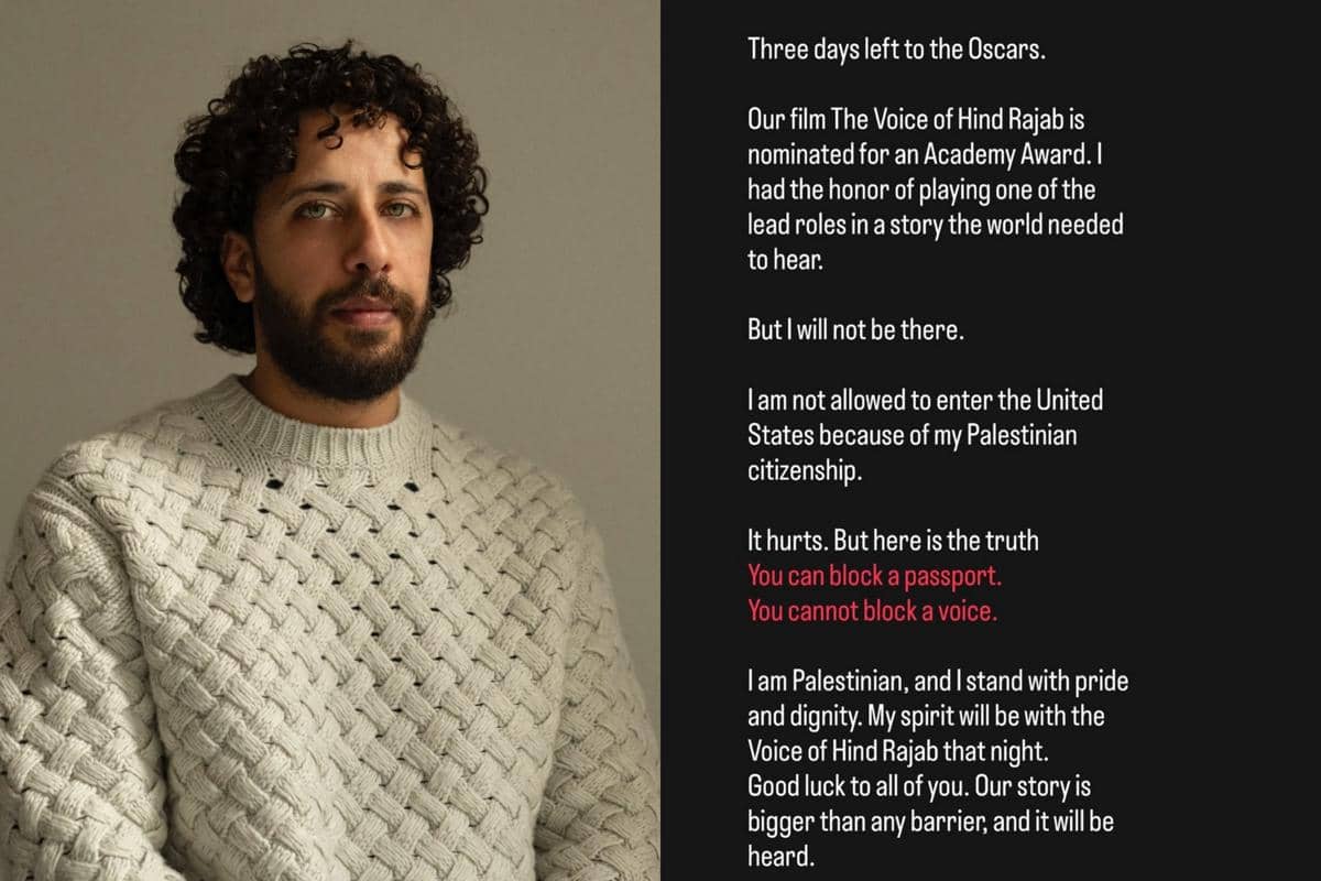 Hanya Punya Paspor Palestina, Aktor Motaz Malhees Gak Boleh ke Oscars 2026