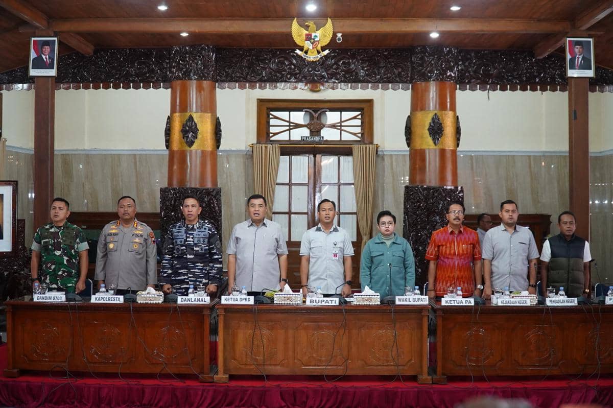 Jajaran Forkopimda Kabupaten Cilacap. (Dok. Pemkab Cilacap)