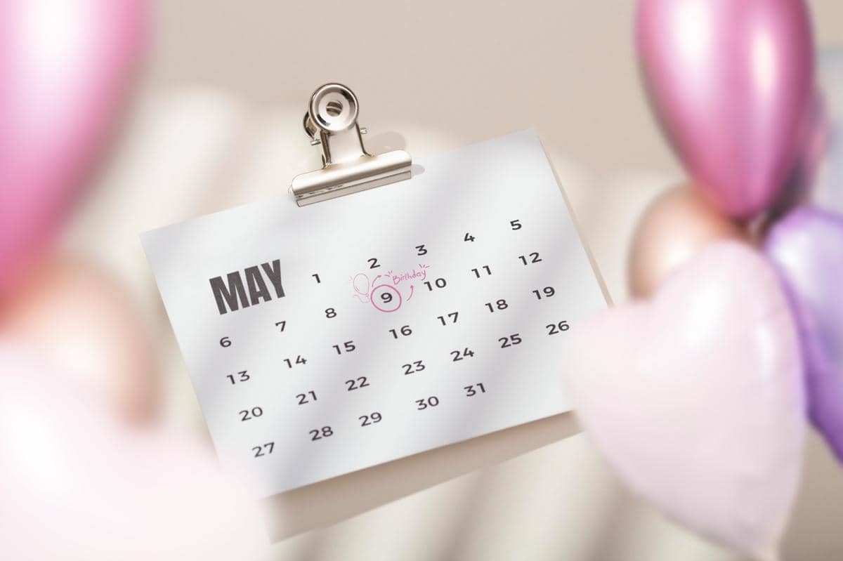 Ilustrasi kalender Mei